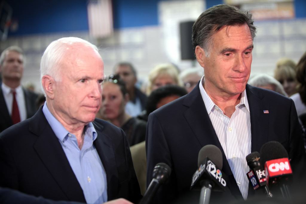 John McCain and Mitt Romney  - Republican Establisment