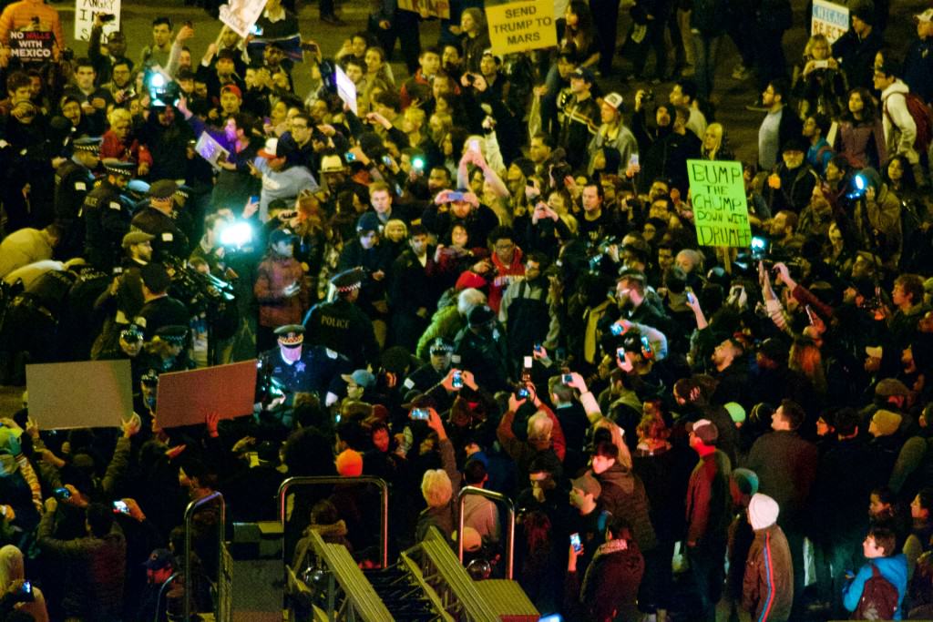 Donald Trump Riots and Protests in Chicago