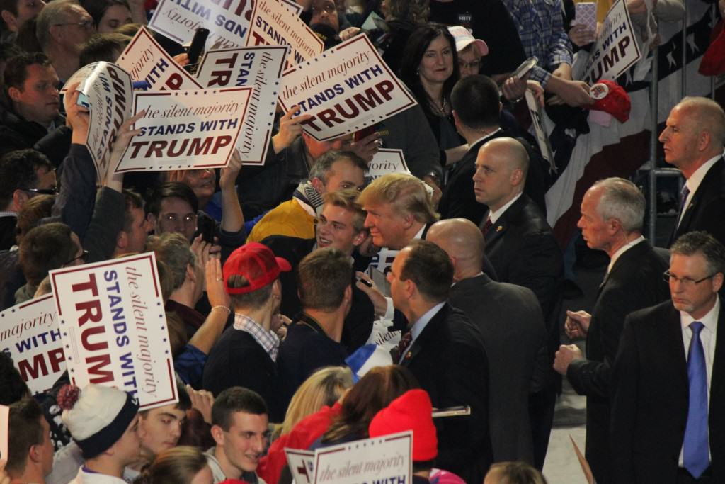 Donald Trump a Fascist ? Rally  with supporters in Iowa