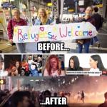 Rapefugees - Refugee Crisis in europe - Political satire meme
