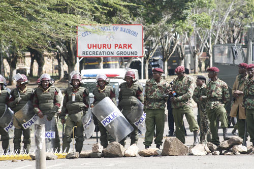 Turmoil in Kenyan politics 2007-2008 came close to civil war after the 2007 elections in Kenya 
